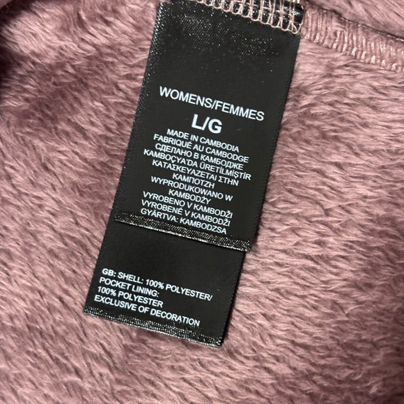 The North Face Women’s Lux Osito Full Zip Fleece Jacket Twilight Mauve Size L - Picture 10 of 10